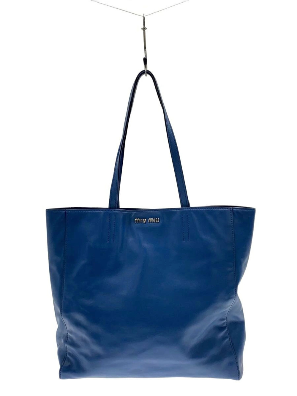 Miu Miu MIUVITELLO SOFT Handbag Leather Blue